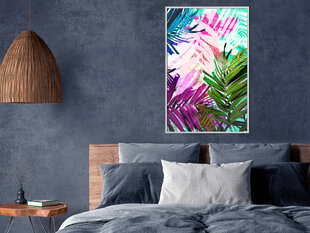 Plakatas Vibrant Jungle, Baltas rėmelis, 20x30 цена и информация | Репродукции, картины | pigu.lt