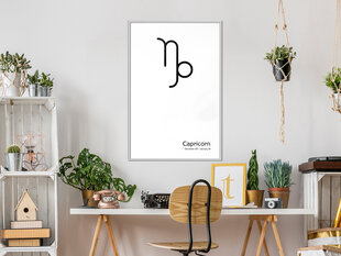 Plakatas Zodiac: Capricorn, Baltas rėmelis, 20x30 цена и информация | Репродукции, картины | pigu.lt