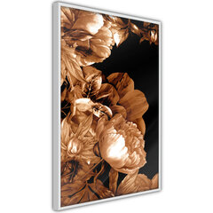 Plakatas Summer Flowers in Sepia, Baltas rėmelis, 30x45 kaina ir informacija | Reprodukcijos, paveikslai | pigu.lt