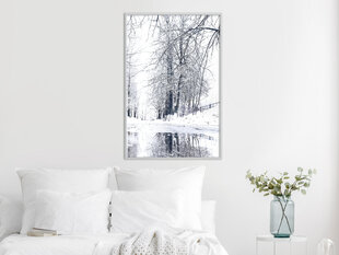 Plakatas Snowy Park, Baltas rėmelis, 30x45 kaina ir informacija | Reprodukcijos, paveikslai | pigu.lt