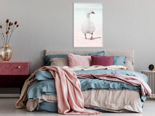 Plakatas Walking Goose, Baltas rėmelis, 30x45 kaina ir informacija | Reprodukcijos, paveikslai | pigu.lt