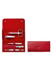 Инструменты для маникюрного набора Zwilling Classic Inox Leather Case Red, 5 шт. цена и информация | Книпсер для ногтей NGHIA EXPORT NC-03  | pigu.lt