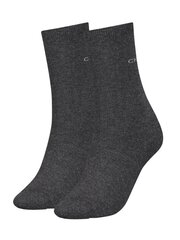 Носки Calvin Klein Flat Knit Annika Dark Grey Melange, 2 шт, 545660534 цена и информация | Женские носки | pigu.lt