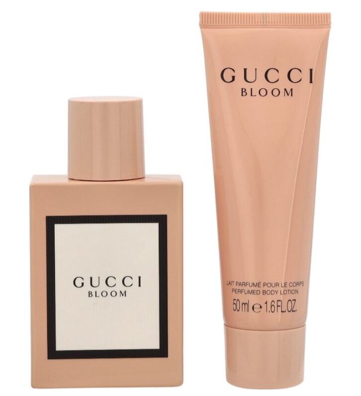 Kosmetikos rinkinys Gucci Bloom: kvapusis vanduo EDP, 50 ml + kūno losjonas, 50 ml цена и информация | Kūno kremai, losjonai | pigu.lt