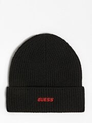 Шапка GUESS JEANS Embroidered Logo Black 563934073 цена и информация | Мужские шарфы, шапки, перчатки | pigu.lt
