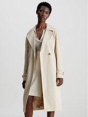 Женская куртка CALVIN KLEIN Essential Trench White Clay 560074968 цена и информация | Женские пальто | pigu.lt