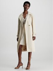 Женская куртка CALVIN KLEIN Essential Trench White Clay 560074968 цена и информация | Женские пальто | pigu.lt