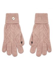 Женские перчатки GUESS JEANS Cable Knit Antique Rose 563934186 цена и информация | Женские перчатки | pigu.lt