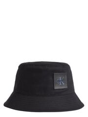 Панама CALVIN KLEIN Tagged Bucket Black 545008715 цена и информация | Мужские шарфы, шапки, перчатки | pigu.lt