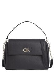 Женская сумочка CALVIN KLEIN Re-Lock Tote W/flap Black 545008788 цена и информация | Женские сумки | pigu.lt