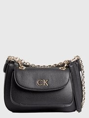 Женская сумочка CALVIN KLEIN Re-Lock Double Shoulder Black 545008793 цена и информация | Женская сумка Bugatti | pigu.lt