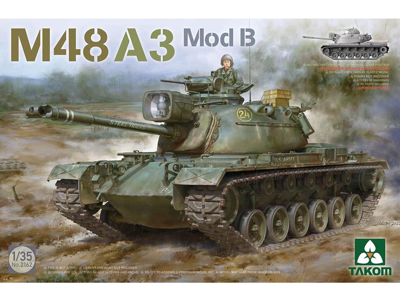 Takom - M48A3 Mod B, 1/35, 2162 цена | pigu.lt