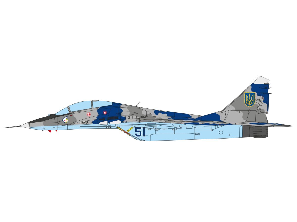 IKonstruktorius BG Models - MiG-29UB in Ukrainian Air Force Limited Edition, 1/72, 72902 kaina ir informacija | Konstruktoriai ir kaladėlės | pigu.lt