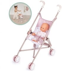 Sulankstomas vežimėlis lėlėms Smoby Baby Nurse, rožinis kaina ir informacija | Žaislai mergaitėms | pigu.lt