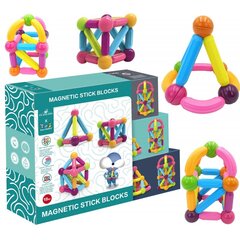 Магнитные строительные блоки Woopie, 38 штук цена и информация | Развивающие игрушки | pigu.lt