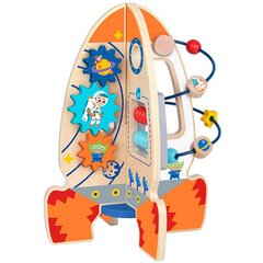 Medinė mokomoji raketa Tooy Toy kaina ir informacija | Lavinamieji žaislai | pigu.lt