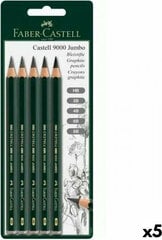 Pieštukų rinkinys Faber-Castell, 5 vnt kaina ir informacija | Rašymo priemonės | pigu.lt