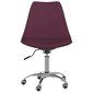 Pasukamos valgomojo kėdės vidaXL, 2vnt., violetinės kaina ir informacija | Virtuvės ir valgomojo kėdės | pigu.lt