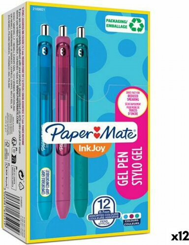 Geliniai rašikliai Paper Mate Inkjoy TK12, 0,7 mm, 12 vnt kaina ir informacija | Rašymo priemonės | pigu.lt