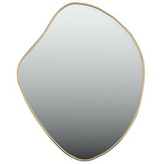 vidaXL Sieninis veidrodis, auksinės spalvos, 60x50cm kaina ir informacija | Veidrodžiai | pigu.lt