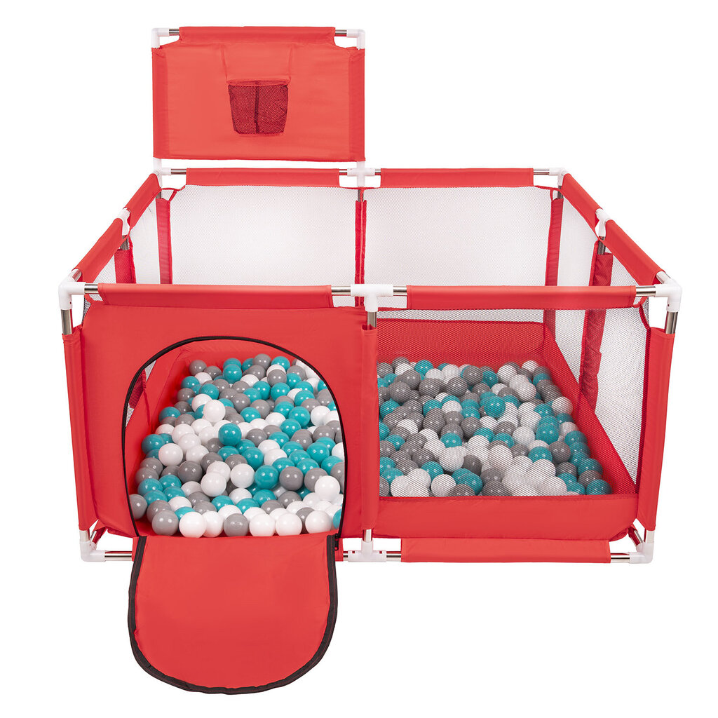 Žaidimų aikštelė Selonis, 100 kamuoliukų, raudona kaina ir informacija | Žaislai kūdikiams | pigu.lt