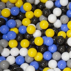Квадратный манеж Selonis Square Play Pen Filed с 100 мячами, синий: черный/белый/красный/голубой цена и информация | Игрушки для малышей | pigu.lt