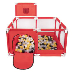 Žaidimų aikštelė Selonis, 400 kamuoliukų, raudona kaina ir informacija | Žaislai kūdikiams | pigu.lt