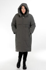 Пальто из плащевой ткани на утеплителе из верблюжей шерсти цена и информация | Женские пальто | pigu.lt