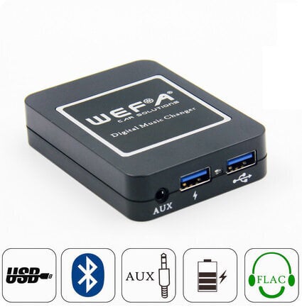 Adapteris Wefa, 02BT, USB/BT kaina ir informacija | USB adapteriai gamyklinei garso sistemai | pigu.lt