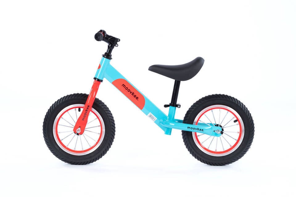 Balansinis dviratis 12" Moovkee, įv. spalvų kaina ir informacija | Balansiniai dviratukai | pigu.lt
