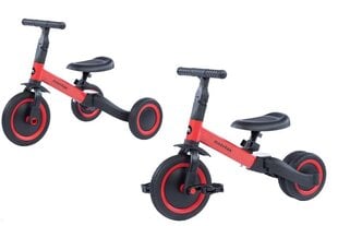 Triratis balansinis dviratis Moovkee, raudonas kaina ir informacija | Balansiniai dviratukai | pigu.lt