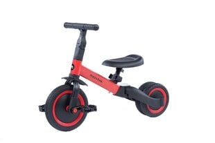 Triratis balansinis dviratis Moovkee, raudonas kaina ir informacija | Balansiniai dviratukai | pigu.lt