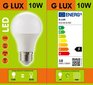 LED lemputės G.LUX GR-LED-A60-P-10W 3000K, 10 vnt pakuotė kaina ir informacija | Elektros lemputės | pigu.lt