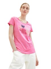 Футболка Tom Tailor женская, розовая цена и информация | Женские футболки | pigu.lt