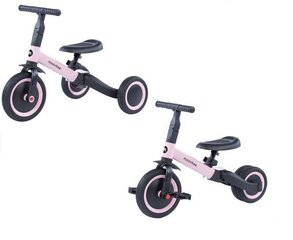 Triratis balansinis dviratis Moovkee, rožinis/juodas kaina ir informacija | Balansiniai dviratukai | pigu.lt