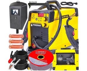 Сварочный полуавтомат Powermat PM-IMGT-200L 20-200 MIG/MAG/FCAW/MMA/TIG цена и информация | Сварочные аппараты, паяльники | pigu.lt