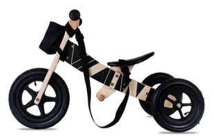 Triratis balansinis dviratis Samoa, juodas/rudas kaina ir informacija | Balansiniai dviratukai | pigu.lt