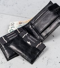 Vyriška natūralios odos piniginė Always Wild, juoda kaina ir informacija | Vyriškos piniginės, kortelių dėklai | pigu.lt