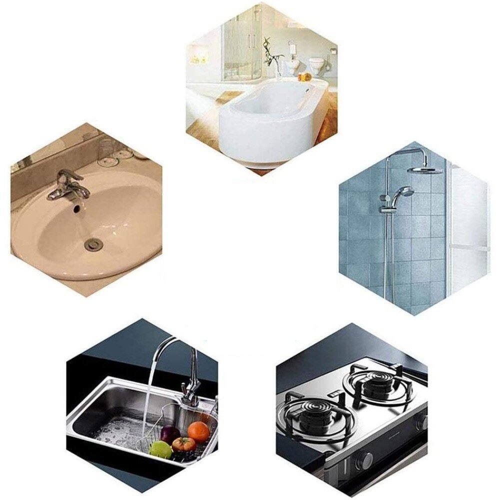 Silikono hermetinė sandarinimo juosta vonios kamb., juoda, 3.1 m 32 mm, 2vnt. kaina ir informacija | Priedai vonioms, dušo kabinoms | pigu.lt