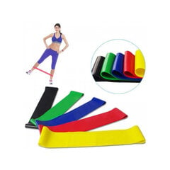 Набор резинок для тренировок, разноцветный, 5 шт. цена и информация | Аксессуары для тренажеров | pigu.lt