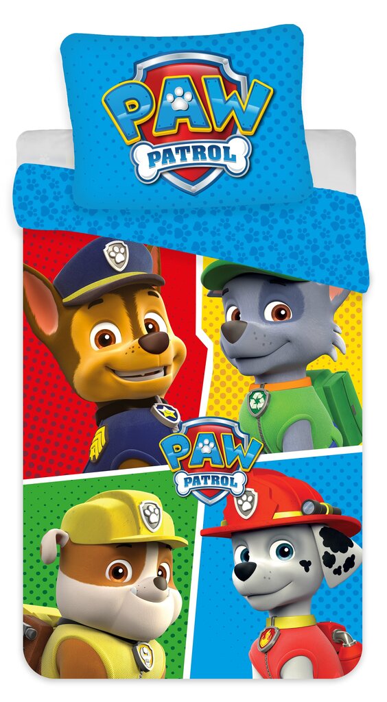 Vaikiškas patalynės komplektas Paw Patrol 140x200 cm, 2 dalys kaina ir informacija | Patalynė kūdikiams, vaikams | pigu.lt