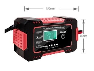 Automobilinis LTC įkroviklis LCD ekranas 12V 6A цена и информация | Зарядные устройства для аккумуляторов | pigu.lt