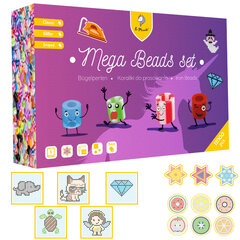 Kūrybinis lyginimo karoliukų rinkinys „Mega beads set" La Manuli, 11 000 vnt. цена и информация | Развивающие игрушки | pigu.lt