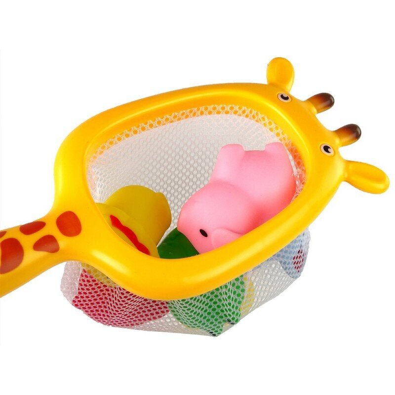 Guminis tinklelis ir gyvūnų maudymosi rinkinys Lean toys kaina ir informacija | Žaislai kūdikiams | pigu.lt