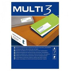 Lipnios etiketės Multi 3, 105 x 29 mm, 500 vnt kaina ir informacija | Sąsiuviniai ir popieriaus prekės | pigu.lt