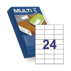 Lipnios etiketės Multi 3, 70 x 42,4 mm, 500 vnt kaina ir informacija | Sąsiuviniai ir popieriaus prekės | pigu.lt