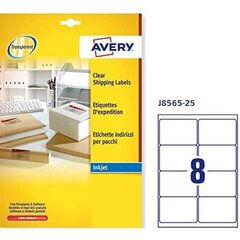 Lipnios etiketės Avery Quickpeel 99,1 x 67,7 mm, 25 vnt kaina ir informacija | Sąsiuviniai ir popieriaus prekės | pigu.lt