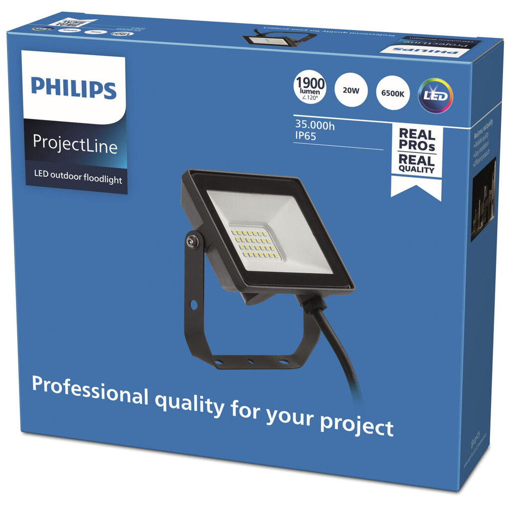 Lauko šviestuvas Philips ProjectLine 20 W 1900 Lm 6500 K kaina ir informacija | Lauko šviestuvai | pigu.lt