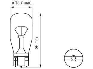 Lemputė T15, 21W kaina ir informacija | Automobilių lemputės | pigu.lt