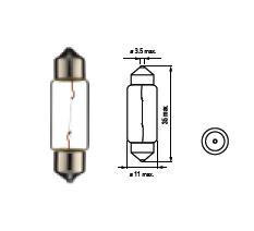 Lemputė SV8.5, 10W, 10X36 цена и информация | Автомобильные лампочки | pigu.lt